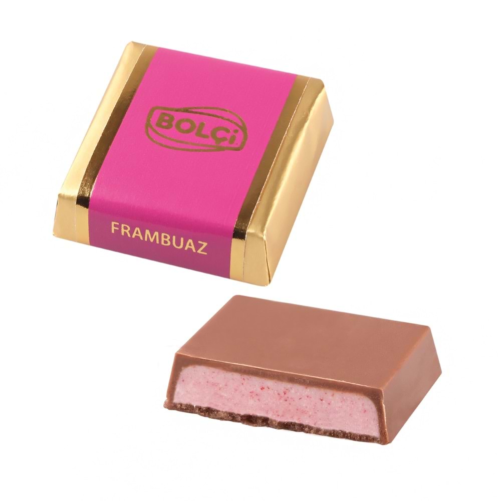 BOLÇİ FRAMBUZALI KARE ÇİKOLATA